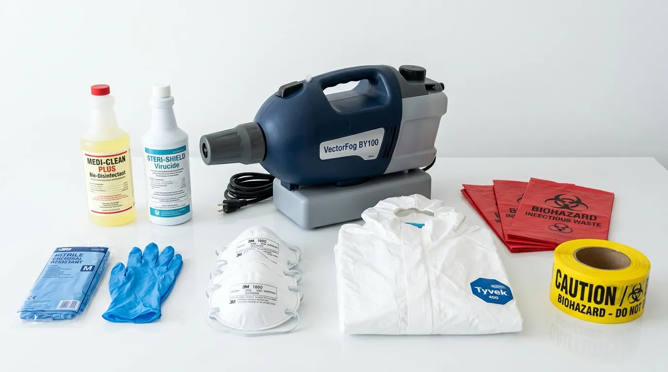 Professional biohazard remediation crew working in Oak Grove